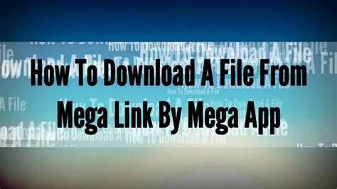 download from mega link